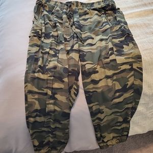 Camo print joggers